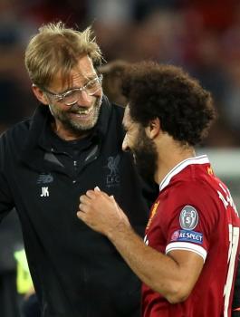 مدرب ليفربول وصلاح 