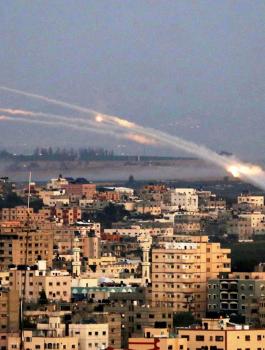 إطلاق صواريخ من غزة
