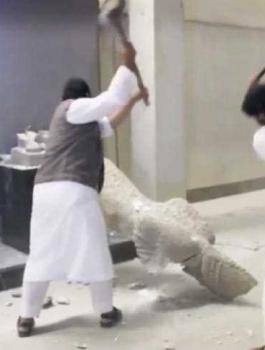 داعش حطم آثار الموصل 