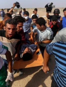 إصابة شاب بالرصاص الحي شرق غزة