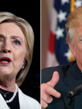 ترامب وكلينتون 