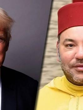 ملك المغرب وترامب 