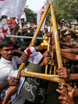 التظاهرات في الهند 