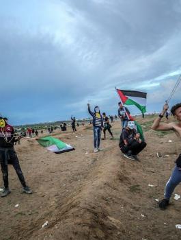 اصابات في مسيرات العودة بغزة 