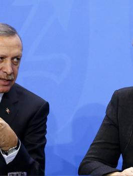 اردوغان وميركل 
