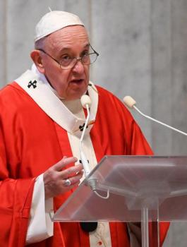 البابا وفيروس كورونا 