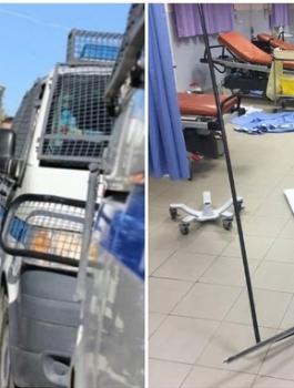 تحطيم قسم الطوارئ في مجمع فلسطين الطبي برام الله 