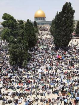 صلاة الجمعة في الاقصى والقدس 