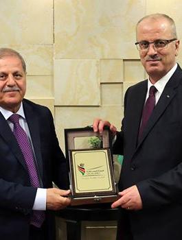 رامي الحمد لله ووفدا من مجلس الهيئة المستقلة للانتخابات الأردنية