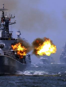 مدمرة امريكية في الصين 