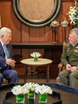 عباس والملك الاردني 