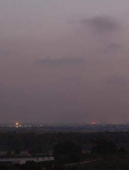 انفجار صاروخ اطلق من غزة 