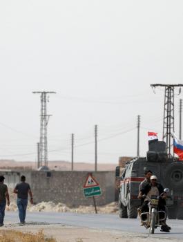دوريات روسية في سوريا وتركيا 