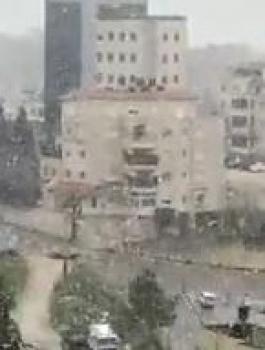 الثلوج في رام الله والبيرة 