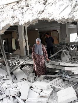 اعادة بناء منازل شهداء دير ابو مشعل 