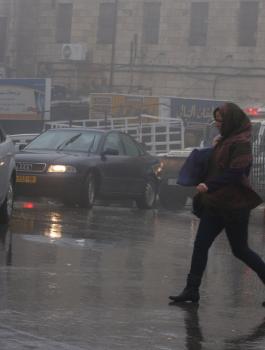 الامطار تعود الى فلسطين 