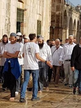اقتحام المستوطنين للمسجد الأقصى المبارك 