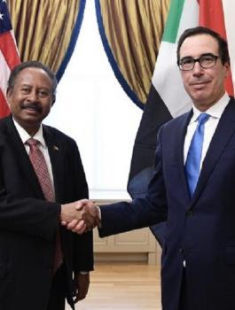 عبد-الله-حمدوك-رئيس-وزراء-السودان-ووزير-الخزانة-الأمريكي