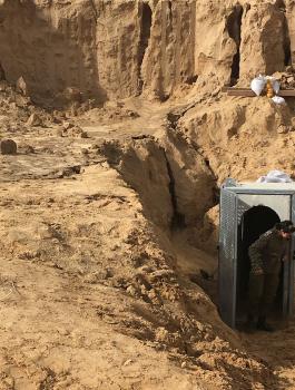 اكتشاف نفق في غزة 
