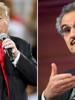 الوليد بن طلال وترامب 