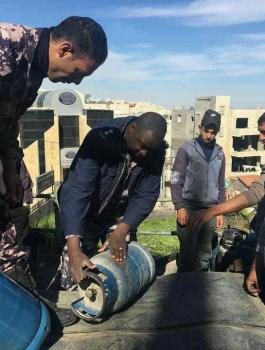 انفجار اسطوانة غاز 48 كيلو بعد سقوطها من سيارة في بيت لحم