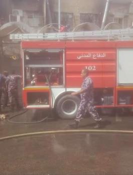 حريق مطعم وسط اريحا 