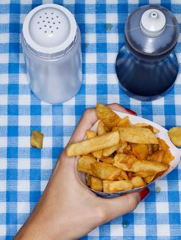 كمية البطاطا المقلية 