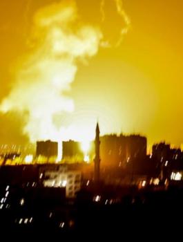 قصف اسرائيلي على غزة 