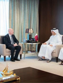 لقاء بين غرينبلات والسفير القطري 