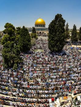صلاة الجمعة في المسجد الأقصى برمضان 