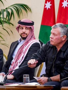 العاهل الاردني وحل الدولتين 