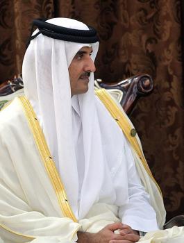 امير قطر والمسجد الأقصى 