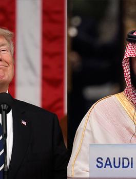 محمد بن سلمان وترامب 