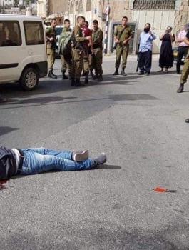 اعدام شاب فلسطيني في الخليل 