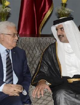 الرئيس يجتمع مع أمير قطر