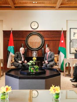 عباس وملك الاردن 