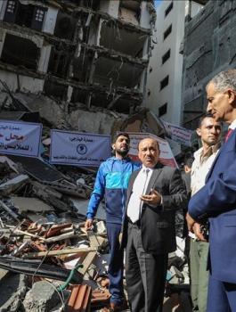 اعادة بناء االمنازل المدمرة في غزة 