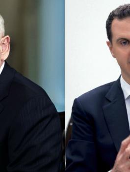 وزير الدفاع الامريكي والاسد 