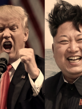 ترامب والزعيم الكوري الشمالي 