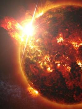 عاصفة شمسية ستضرب الارض 