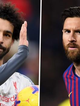 ميسي وصلاح 