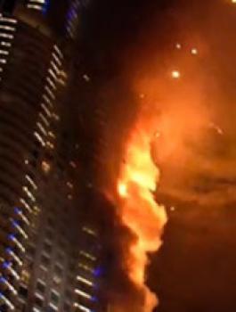 حريق في دبي 