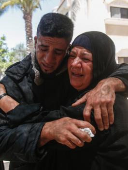 تشييع جثامين 5 شهداء في قطاع غزة