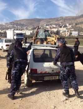 اتلاف مركبات  غير قانونية في الضفة الغربية  
