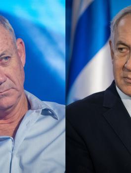 غانتس ونتنياهو 