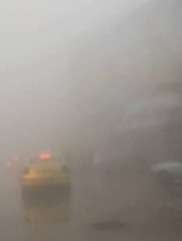 الضباب الكثيف برام الله 