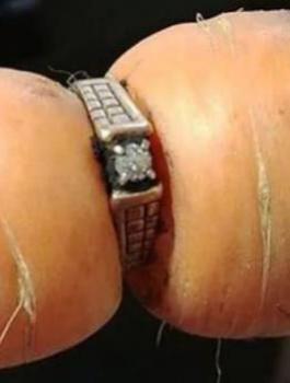 سيدة فقدت خاتمها قبل سنوات لتجد جزرة ترتديه