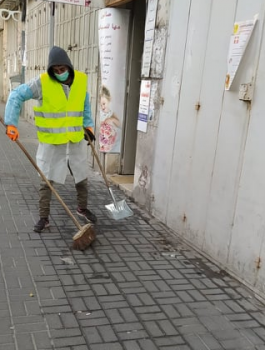 بلدية رام الله وعمال الطوارئ 