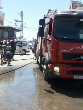 وفاة رضيع بحريق منزل في مخيم قلنديا 