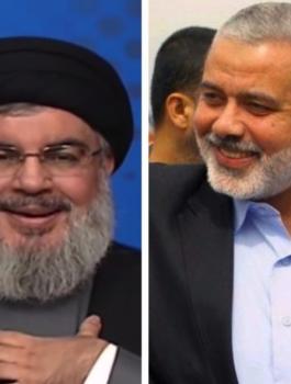 نصر الله يهاتف هنية: حزنكم حزنا وفرحكم فرحنا ونصركم نصرنا